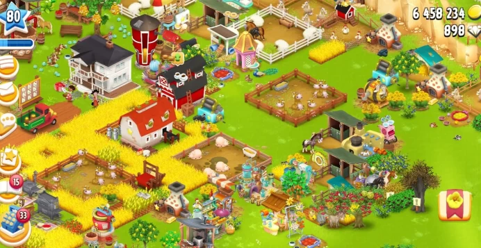 Barn 6050◆Silo 2050◆Farm Lvl 80+◆6M+ Coins◆6000 Tools◆279 Silo◆1117 Diamond◆17 Slot◆Town Hall◆Rare Farm