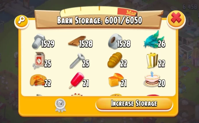 6000 Tools◆6M+ Coins◆Farm Lvl 80+◆Barn 6050◆Silo 2050◆279 Silo◆1117 Diamond◆17 Slot◆Town Hall◆Rare Farm
