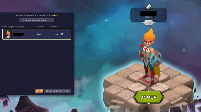 SOLD!! Epique Ombre - Iop Terre 199 Unity Perfect for PVP/PVM never authenticated and secure 100% Garantie a vie