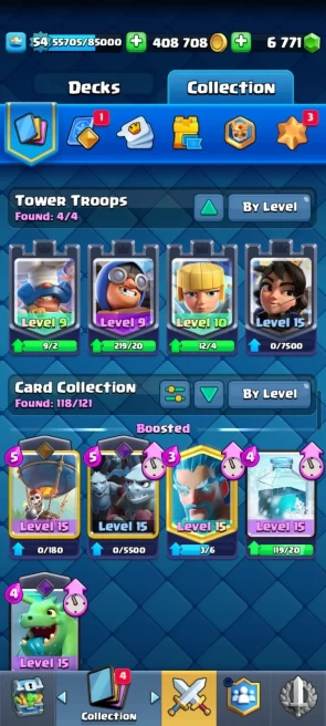 KT 15 - LvL 54 - 9x(15) - 6700 Gems- 408 000 Gold - Full Access