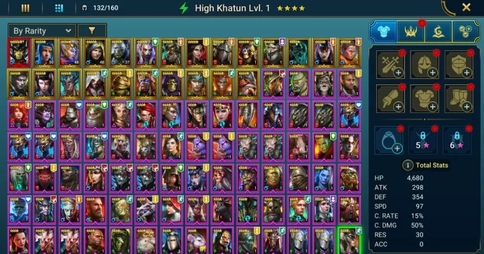 Starter with Mythical - Aphidus : 94k energy / 59 mln coins / Lady Kimi, Arix, Ninja + 20 Login Legendaries / Gala, Nia