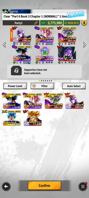 ANDROID+IOS- UL Hit 10 Stars+ LF Rose+Zammasu+Uis goku+Vegeta (D181)