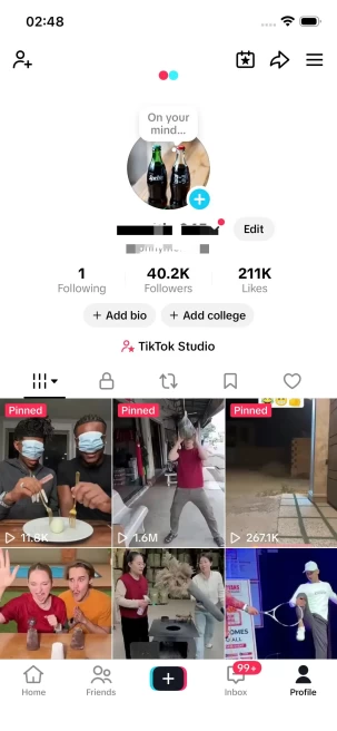 HUGE Discount/ Monetized 40K Followers+210K Likes Account/ Creator Rewards Program Activated/ Full Access