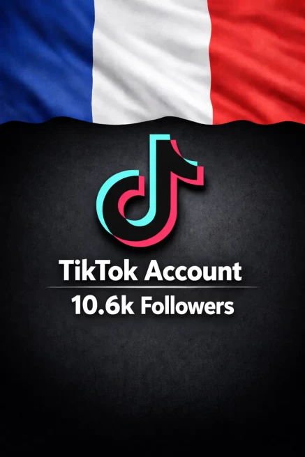FR France| Account | TikTok Account 10.6k Real Followers 37.4k Likes Full access+Live Acess