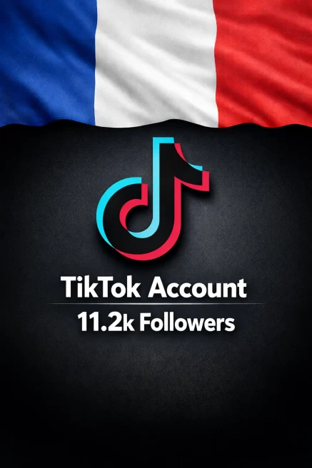 FR France| Account | TikTok Account 11.2k Real Followers 48.2k Likes Full access+Live Acess