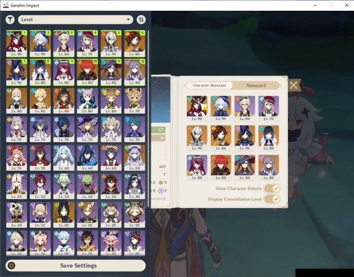 ASIA|AR 57|6 Limited+8(*5Weapon)|(Chasca,Furina)+Sign,Clorinde,Arlecch,Yelan,Chiori|Skin 4|MC Male|TakeMail|Check SS(GI5771)