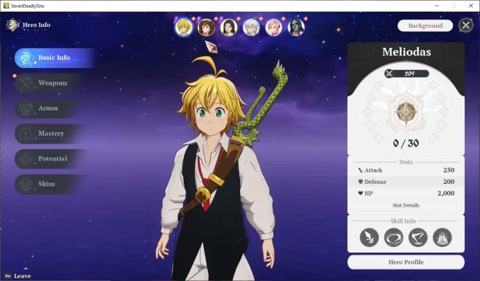 EUROPE |3 SSR| Meliodas, Diane, Guila + 3 SR |Fresh Starter lv 2|Log Netmarble Email|Take Email|SDO1016