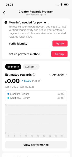 Instanly Delivery/ Monetized 13K Real Followers+270K Real Likes Account/ Creator Rewards Program Activated/ Full Access