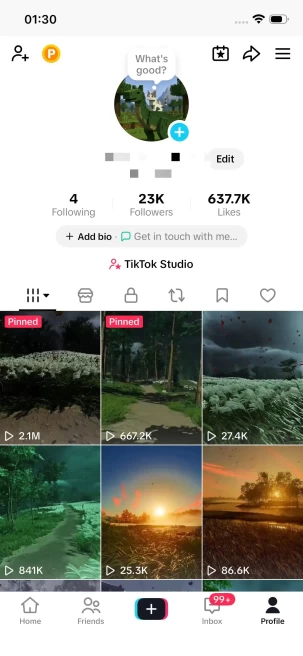 Instanly Delivery/ 23K Real Followers+630K Real Likes/Nature Content/ Live Stream/ Full Access