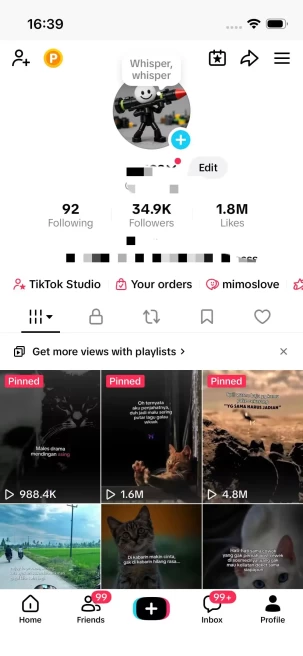 Instanly Delivery/ 34K Real Followers+1.8M Real Likes/Motivation Content/ Live Stream/ Full Access
