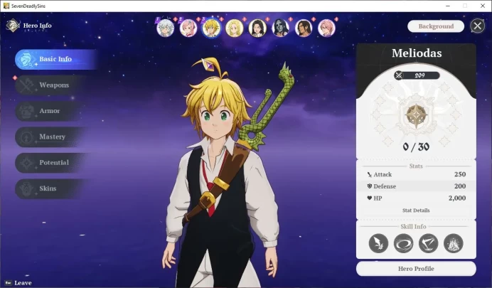 EUROPE |3 SSR| Meliodas, Elaine, Guila + 5 SR |Fresh Starter lv 2|Log Netmarble Email|Take Email|SDO983
