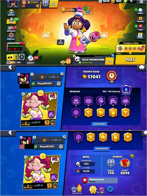 SOLAR FAME, BS 57k TROPHY, 100/101UNLOCKED,58 HYPERCHARGED, 5 MAXED,347 OP SKINS [8 MYTHIC+7 LEGENDARY+6 HC],1047 PINS,460 ICON,213 SPRAYS