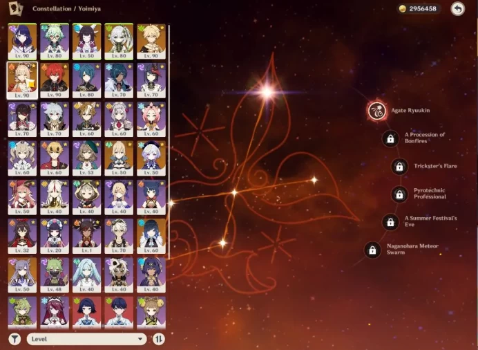 ASIA|AR 55| 5Limited +2(*5Weapon)|Raiden,Columbina,Nahida,YoimiyaC1,Yelan|2 Skin|Mc Male|TakeMail|Check(GI5809)