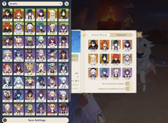 ASIA|AR55|4Limited+1(*5Weapon)|Wriothesly,Mavuika,Yelan,Raiden|1Skin|McFeMale|TakeMail|CheckSS(GI5821)