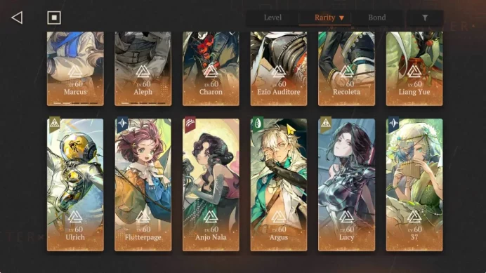 GLOBAL|Lv68|29*6Crew(5Limit)|[Ezio,charon,LiangYue,AnjoNala,Lucy]+Psy,(MarcusP2,AlephP1)+Psy|Bluepoch|TakeMail|(RVS1435)