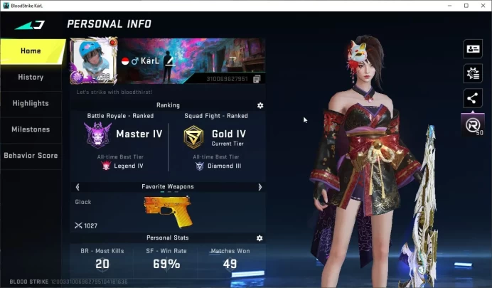 ASIA|1 ETERNAL Lv2 M700-Retribution|6 ULTRA[Katya-GeishaGear,Ethan-Cyber,Blast,M4A1,KAG6,MCX-MeltDown]|NetEase|Check SS(BLS3860)