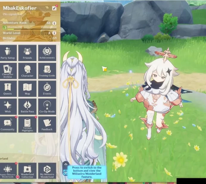 ASIA|AR 55|4 Limited+2(*5Weapon)|Escoffier+Sign,Zibai,Nilou,Wanderer|MC Male|Low Explore Map|TakeMail|Check SS(GI5827)