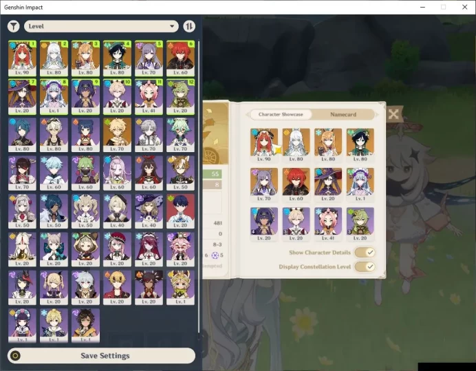 ASIA|AR 55|4 Limited+2(*5Weapon)|Escoffier+Sign,Zibai,Nilou,Wanderer|MC Male|Low Explore Map|TakeMail|Check SS(GI5827)