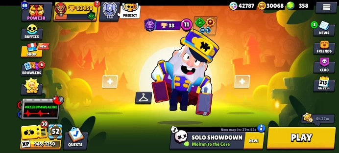 [Code 9792] Level 282 / 93k Trophy + 335 Skins / 84 Hypercharges + Old Skins / Very Rare