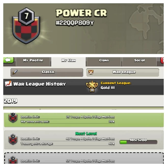 C371◆NAME: POWER CR◆LEVEL: 7◆WAR LOG: GOLD 3◆RARE NAME