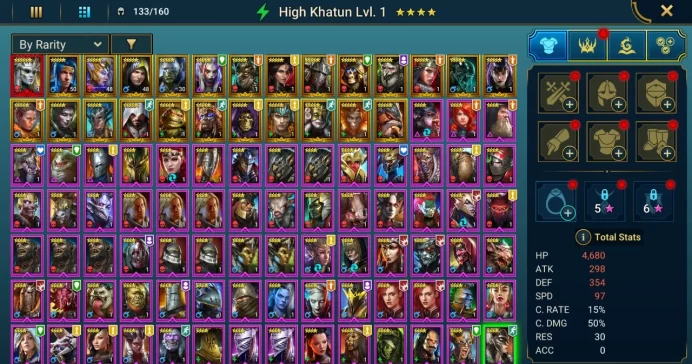 Starter with Mythical - Arbais : 91k energy / 58 mln coins / Kaja, Abbess, Arix, Ninja + 20 Login Legendaries / Gala