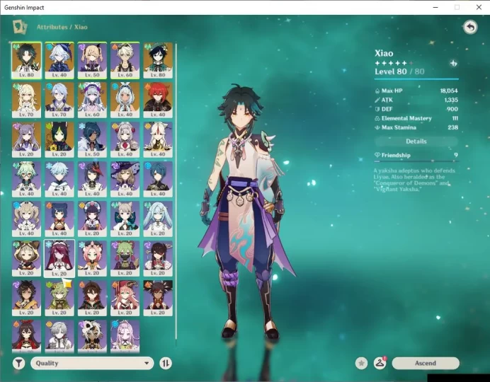 ASIA|AR 47|5Limited+29(*4Character)|Mualani,Furina,Xiao,Ayato,Wanderer|MC Female|Low Explore Map|TakeMail|Check(GI5834)