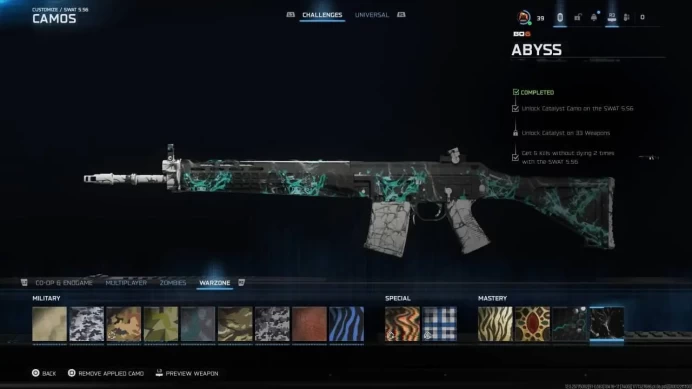 33× Abyss Camo + 15x BattlePass + 1× BLACK CELL+ Nuke Material Handler + FULL ACCESS + INSTANT DELIVERY + XExFW9