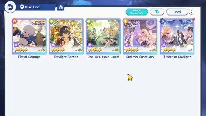 GLOBAL Lv24 | 5 SSR [Chitose,ChixiaT1,ShiaT1,NazunaT1,Nanoha+Disc]|5 SSR Disc|Yostar|SSR1062