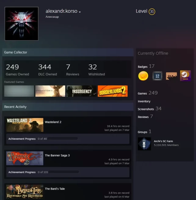 Steam Paid games 249 Game for 3800$-Profile link