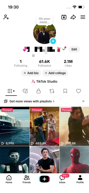 Instanly Delivery/ USA 61K Real Followers+2.1M Real Likes/MOVIE Content/ Live Stream/ Full Access