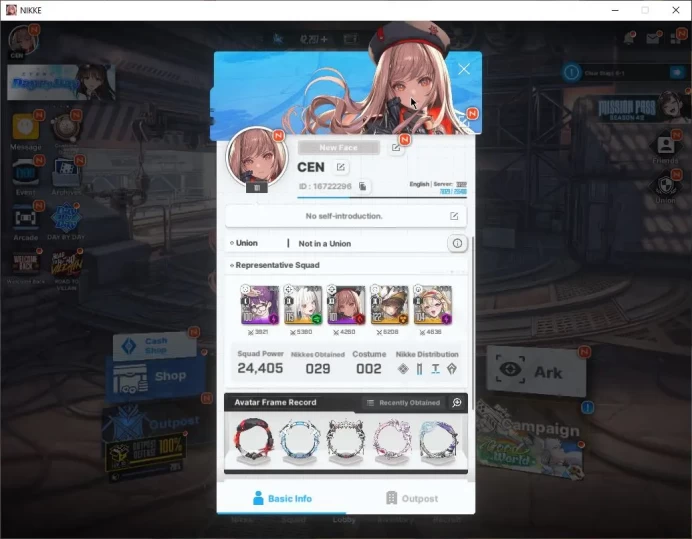 Global|9 SSR|SyncLV100|Gem 42k|(Collab Clarie,Kurumi),Chime,Blanc,Clay,NagaEtc|Power 24K|Infinite Log|Check(GOV951)