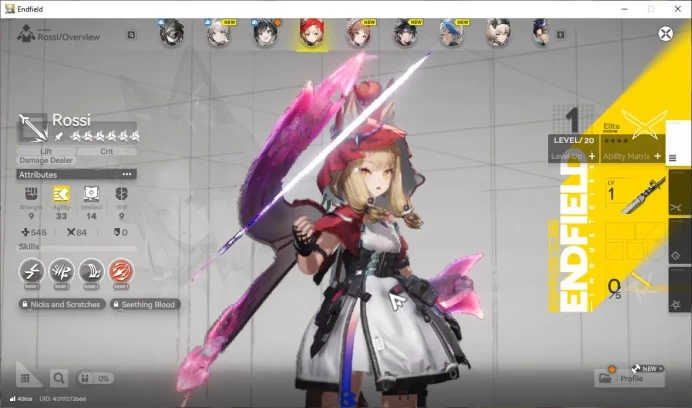 ASIA|Lv2|Fresh Starter|SSR2(1Limit)+2(*6WP)|Rossi,Ardelia+sign,Operator Selector|Gryphlink|TakeMail|Check(END1805)