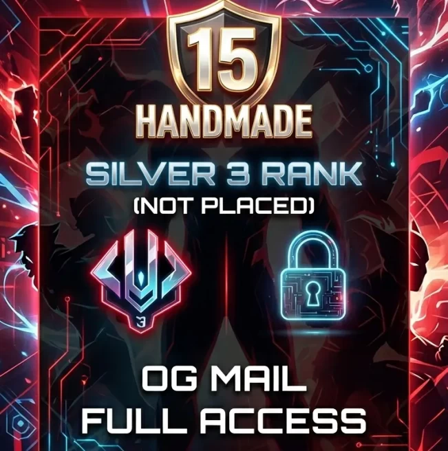 【STEAM】Silver 3 Not Placed ◈ Level 15 ◈ Handmade ◈ Original Mail ◈ Full Access ◈ Instant Delivery #M07