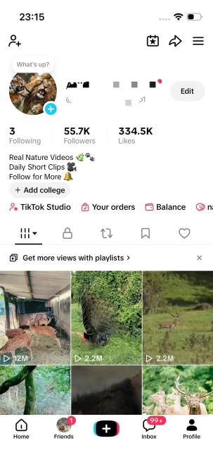 Heavy Bonus/ USA Monetized 55K Real Followers+350K Real Likes Account/ Creator Rewards Program Activated/ Full Access