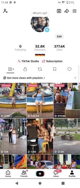 100% Monetized Germany Account Creator Rewards Program Active | 52K Real Followers & 377K Likes | Real Screenshots + Full Access