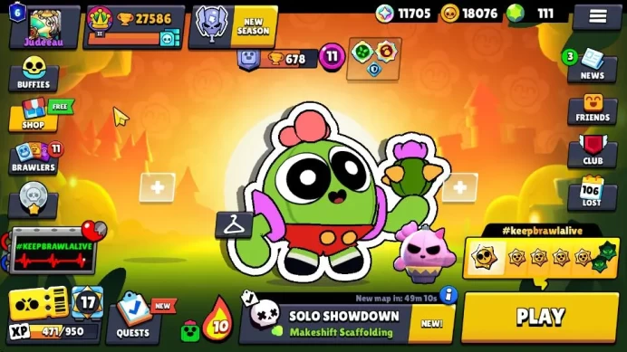 27K Trophy|11K Bling|101 Brawlers 23 MAX Lv|4 Hypch[Devilish&Lambent Mortis,Poco] 10 Legend 8 Myth 77 Epic Skin|TakeMail|BS820