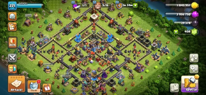 Th_18(XP 246)(3 HEROS MAX)(125 WALL MAX )(23 EQUIPMENT EPIC MAX)(B.B MAX)(TROPE & PETS &DEF MAX)(284 L.M)(LIFTIME WARANTY)(14 SKIN HERO)