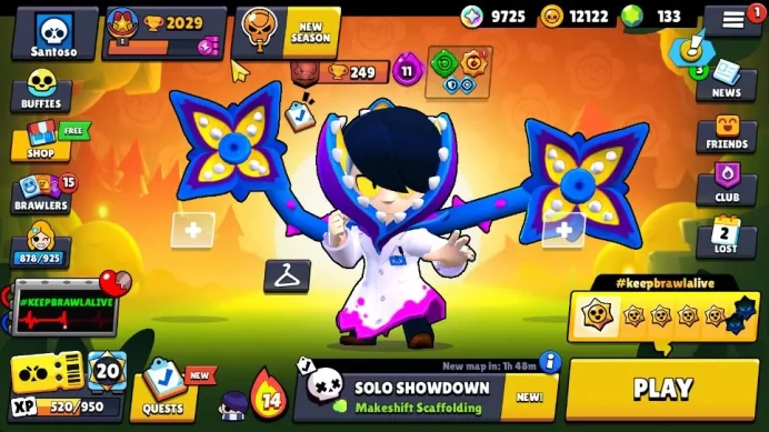 2029 Trophy|9K Bling 133 Gem|26 Brawlers 2 MAX Lv|6 Epic[Grim Gus,Mystic Meeple] 5 Super Rare Skin|CN Yess|TakeMail|BRS828