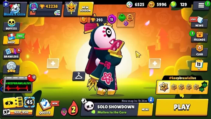 42K Trophy|101 Brawler 45 MAX Lv|5 Hypch[LightB Edgar,Devil Mortis,Manga Kenji] 9 Legend 11 Myth 106 Epic Skin|TakeMail|BRS830
