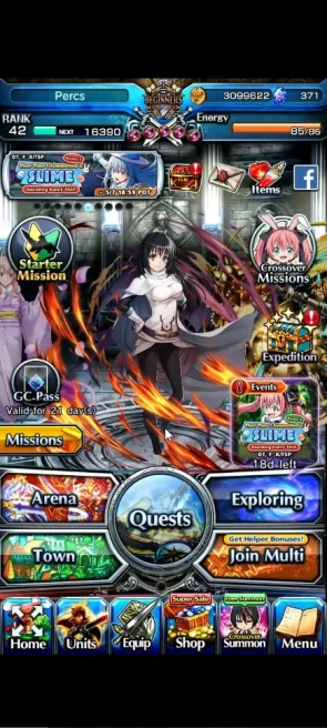 Global|Rank 42|3 Ascend+3 TW|(Shizu,Shuna,Combat Form Millim)+TW|Lpot 42|Check SS(GS2422)