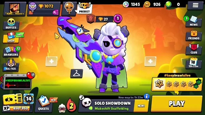 1072 Trophy|16 Brawlers 4 MAX Lv Myth: Mortis|1 Epic [Dragoon Belle] 3 Super Rare Skin|CN Yess|TakeMail|BRS835