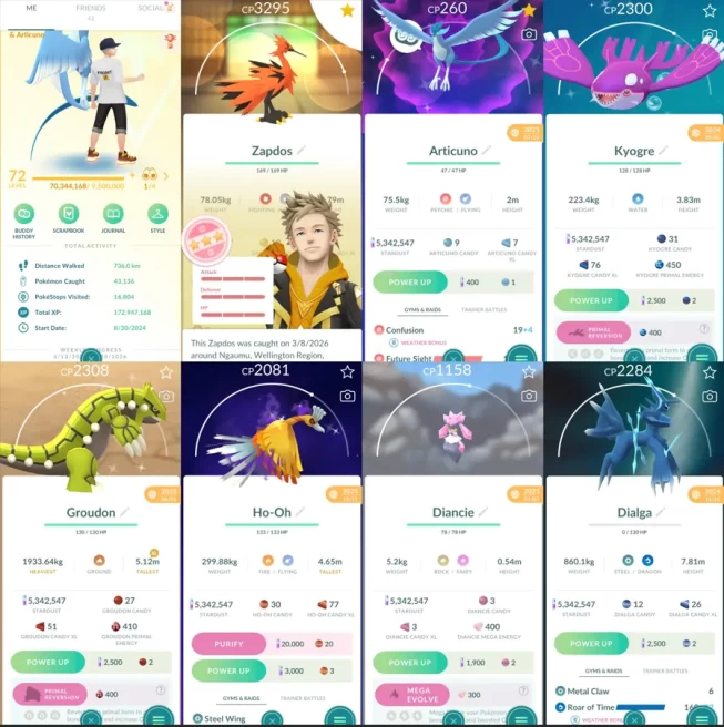 2144 Level 72 Legacy 46. Rare Candy 155 Hundo Galarian Zapdos