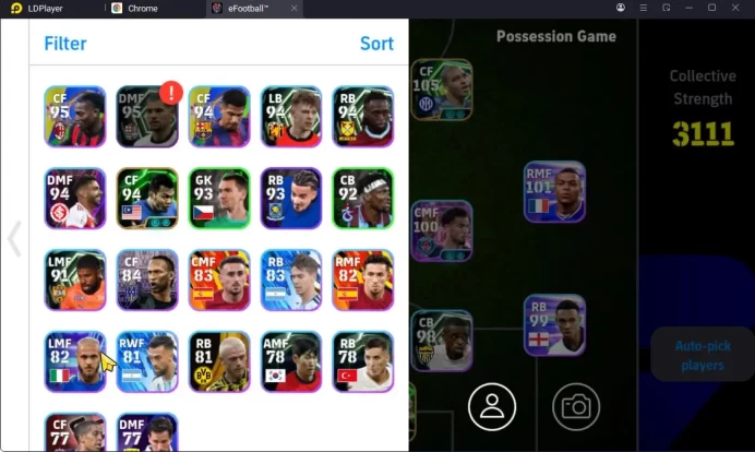 Mobile|Adrian(Bulleet Header,Low Screamer),Dani Olmo(Phenom Pass),Serginho(Edge Crossing),Etc|TakeEmail|(EF1576)