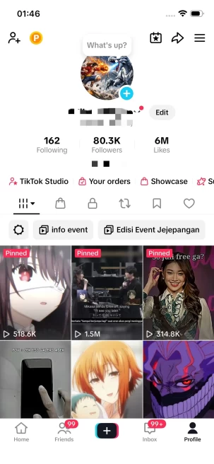 Instanly Delivery/ 80K Real Followers+6M Real Likes/ Tiktok Shop For Creator/ Live Stream/ Full Access