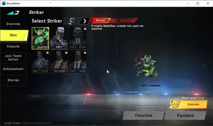 ASIA|ETERNAL VOLT-DeathClaw|Melee ULTRA Scythe-HARVESTER|5 ULTRA[NOVA,M4A1,Origin-12,SCAR,AR97]|NetEase|Check SS(BLS3908)