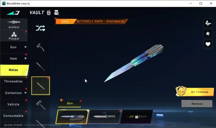 ASIA|4 ETERNAL[QBZ95 Lv4,Uzi Lv2,M700 Lv1,KAG-6 Lv2]|Melee ULTRA Butterfly Knife|6 ULTRA[ETHAN,Origin-12,P90,Etc]NetEase|BLS3909