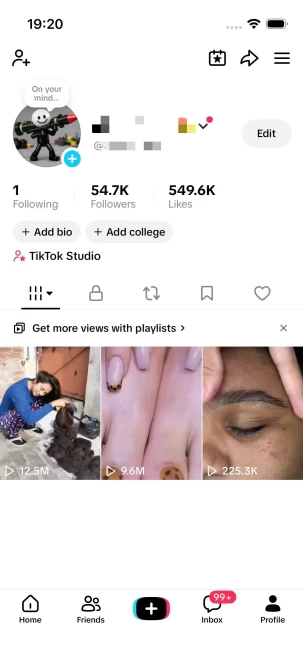 Instanly Delivery/ USA Monetized 54K Real Followers+540K Real Likes Account/ Creator Rewards Program Activated/ Full Access