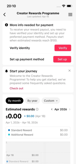 Instanly Delivery/ Monetized 74K Real Followers+2.1M Real Likes Account/ Creator Rewards Program Activated/ Full Access