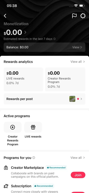 Instanly Delivery/ Monetized 53K Real Followers+220K Real Likes Account/ Creator Rewards Program Activated/ Full Access