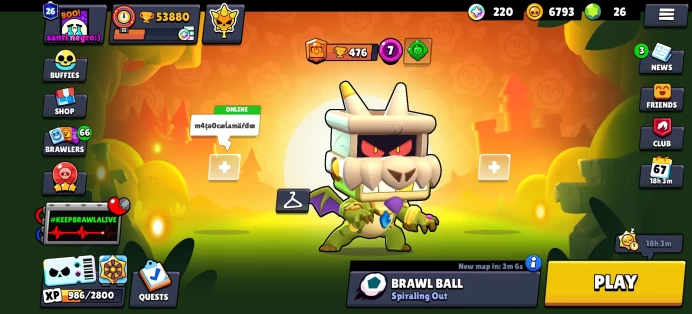 [Code 9816]  Level 173 / 53k Trophy + 268 Skins / Brawl Pass Actived + 56 Hypercharges / Very Cheap
